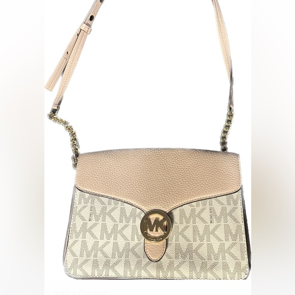 Greenwich Small Color-Block Logo and Leather Crossbody Bag - Picture 1 of 3